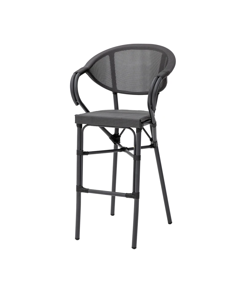 Baro kėdė Camillo Bar TX.0743 – juoda ir grafito