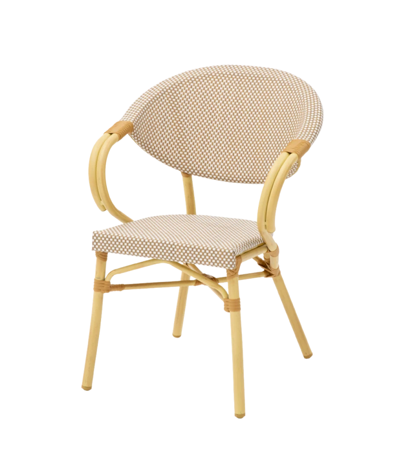 Lauko kėdė Camillo TX.0377 – ruda ir smėlio