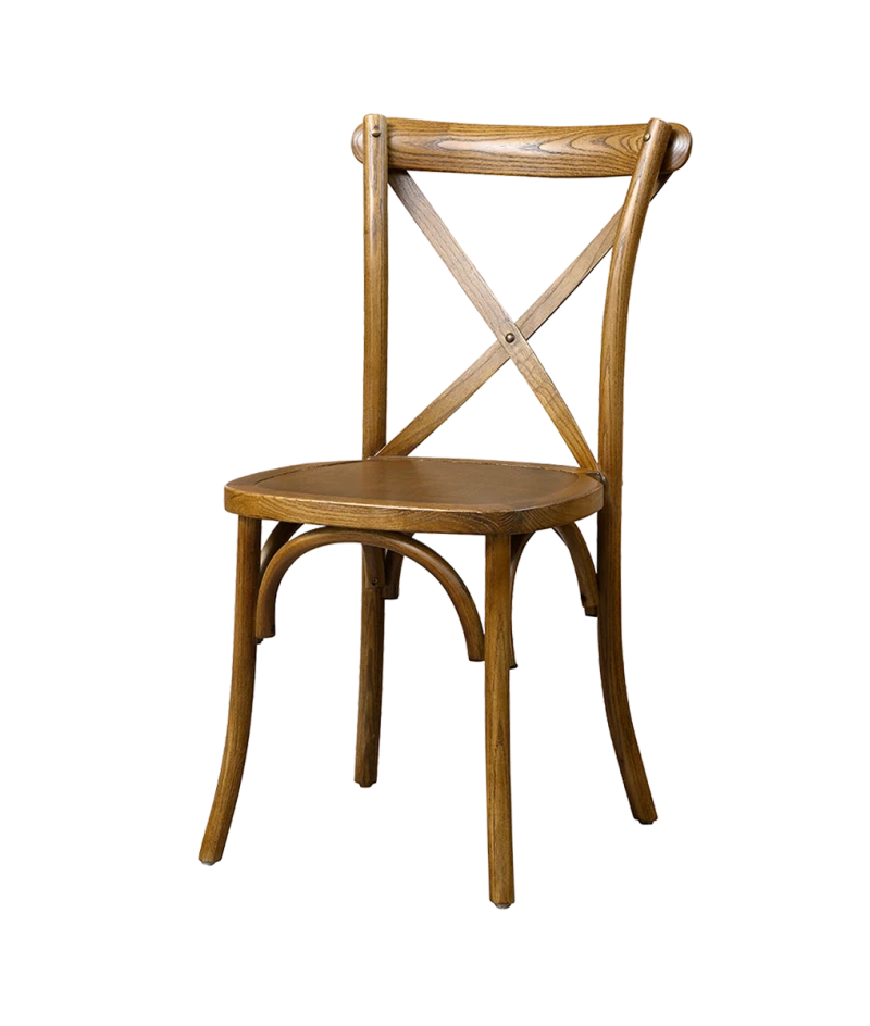 Vestuvinė kėdė Cross-Back Wood