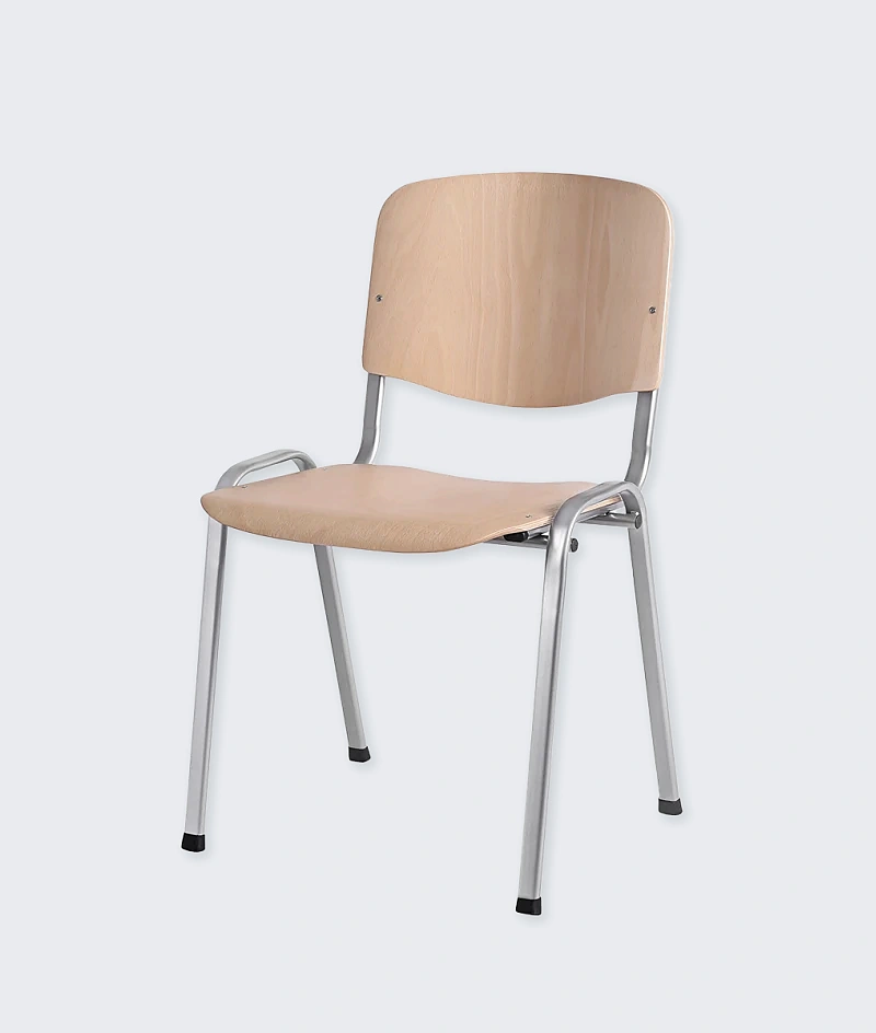 Konferencinė kėdė Iso Wood CR – natūrali